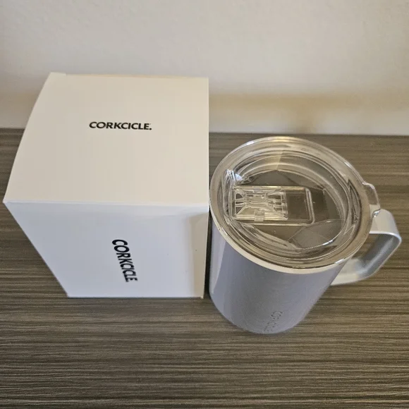 Corkcicle Prismatic White Iridescent 16oz Mug New in box - Picture 2 of 2